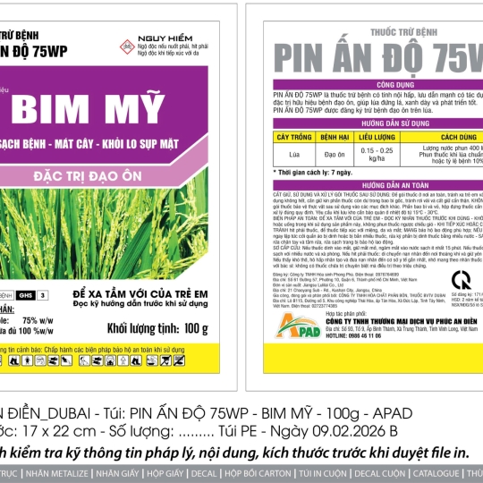 BIM MỸ ( APAD ) 100gr